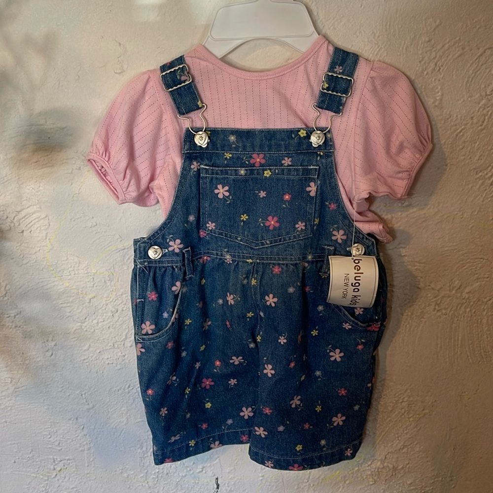 Beluga Kids Nwt Vintage Shirt and Short Overalls